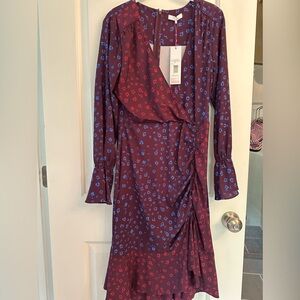 NWT Parker NYC Noni Wrap Midi Dress (Sz 6)